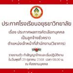 ประกาศผลการคัดเลือกบุคคลเป็นลูกจ้างชั่วคราว ตำแหน่ง เจ้าหน้าที่สำนักงาน(วิชาการ)