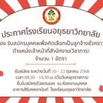 ประกาศรับสมัครเจ้าหน้าที่สำนักงาน(วิชาการ)