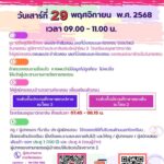 ประกาศรายชื่อผู้มีสิทธิ์สอบ  เลขประจำตัวผู้เข้าสอบ  ห้องสอบ AYW MATH TEST (AMT) ปีการศึกษา 2568